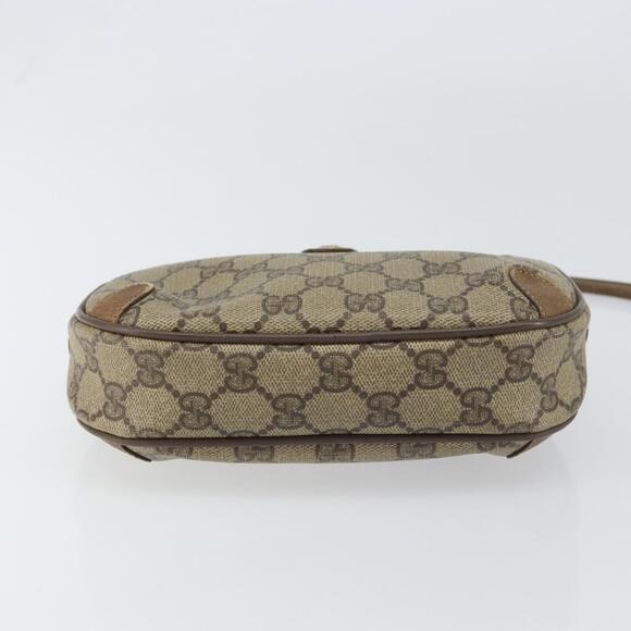 GUCCI GG Supreme Web Sherry Line Bag PVC Beige Gold 89 02 066 Auth 156823 - Picture 5 of 16